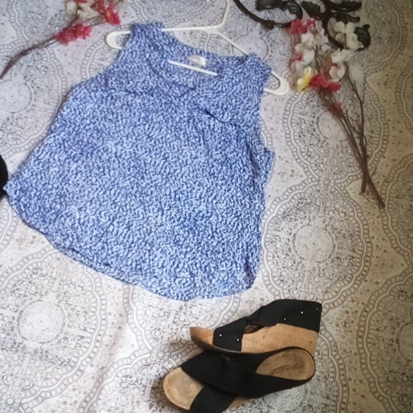 CUTE blue ladies summer blouse - Picture 9 of 14